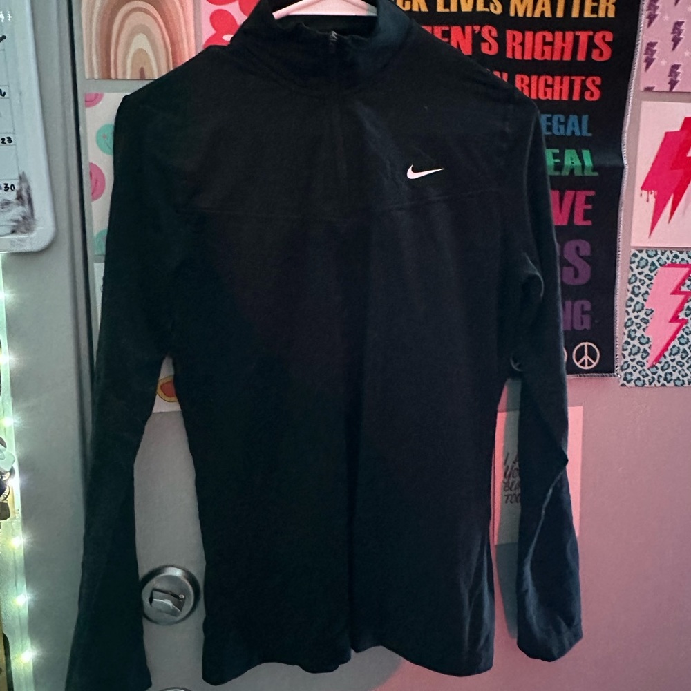 NIKE dri-fit black zip up jacket MEDIUM